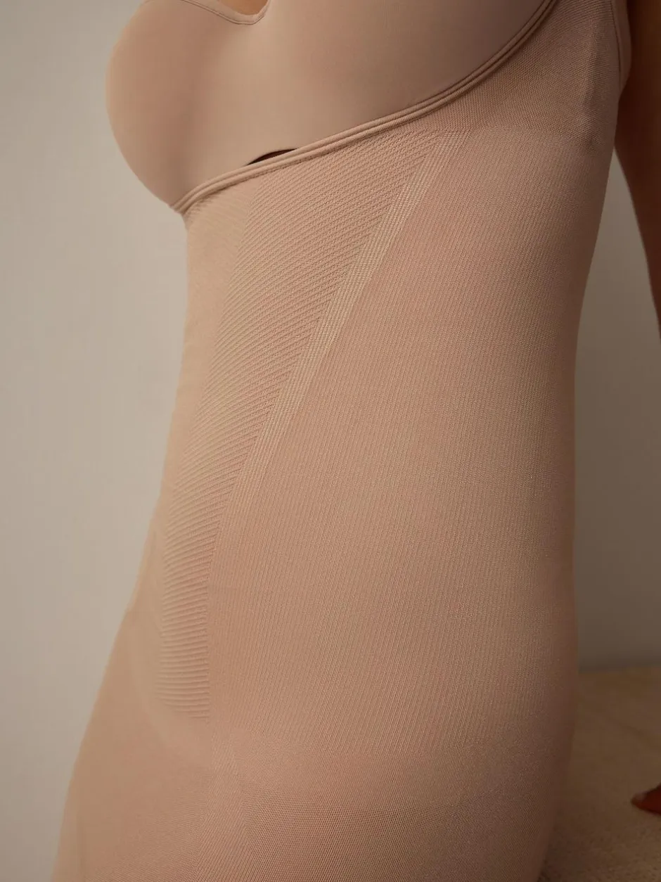 Next Firm Tummy Control Wear Your Own Bra Slip Praline Nude