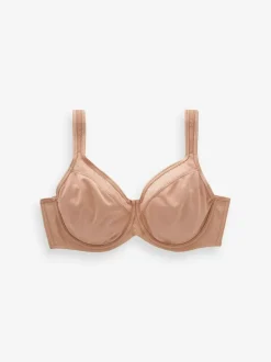 Next F-K Ultimate Support Cotton Minimiser Padded Strap Bra Praline Nude Discount