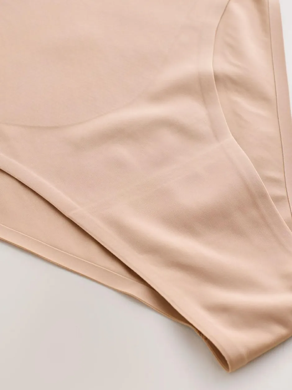 Next High Rise High Leg No VPL Tummy Control Shaping Knickers Praline Nude Hot