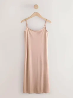 Next Microfibre Comfort Slip Praline Nude Clearance