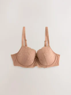 Next Pad Balcony DD+ Lace Bras 2 Pack Praline Nude/Navy Discount