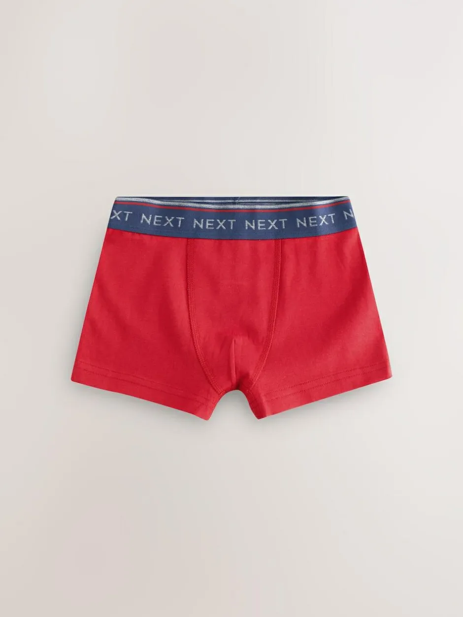 Next Primary Colours with Black Waistband Trunks 7 Pack (2-16yrs) Best