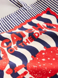 Next Print Sardine Print 100% Cotton Shopper Bag New