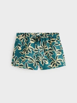 PS Paul Smith Green Regular-Fit Logo Printed Swim Shorts New