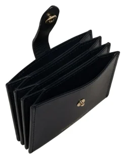 Pure Luxuries London 'Allie' Leather Accordion Card Holder Blue Hot