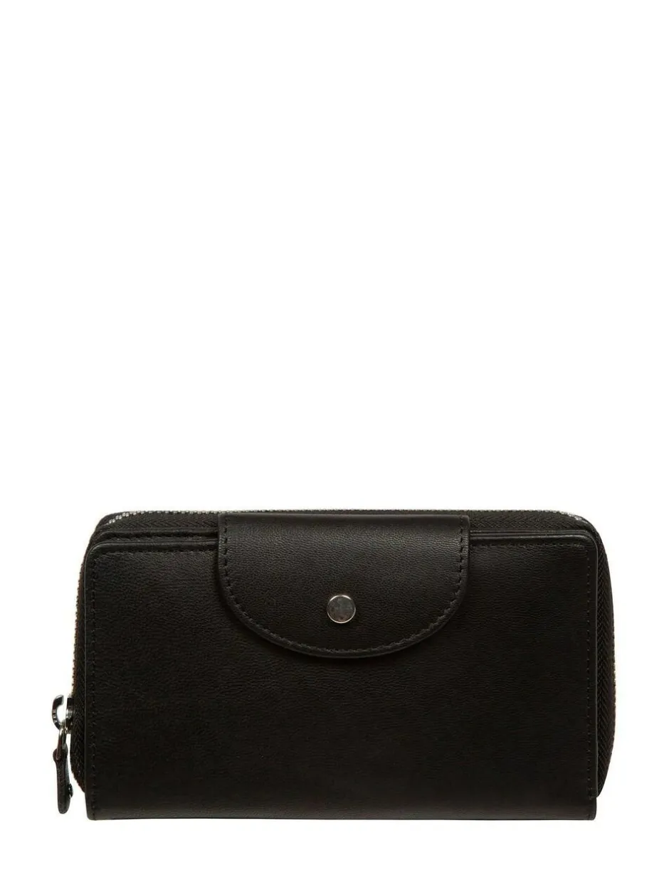 Pure Luxuries London 'Tara' Leather Purse Black Online