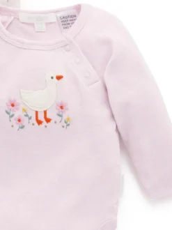 Purebaby Bodysuits 2 Pack Pink Outlet