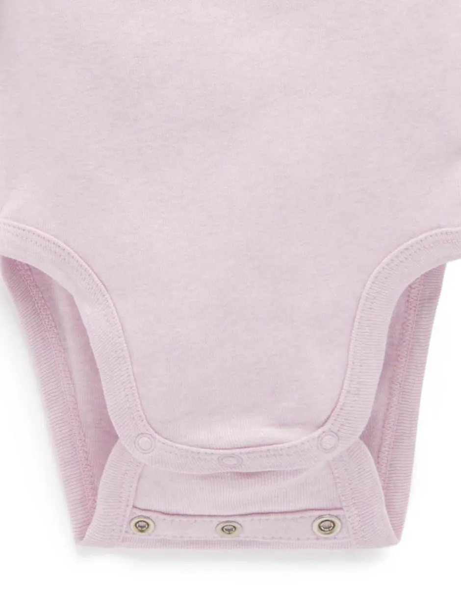 Purebaby Bodysuits 2 Pack Pink Outlet
