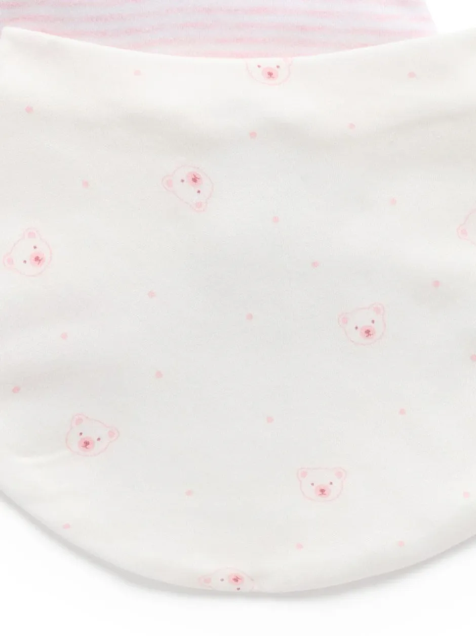 Purebaby Essential Dribble Bibs 2 Pack Pink Online
