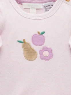 Purebaby Appliqué Bodysuit Pink light Sale