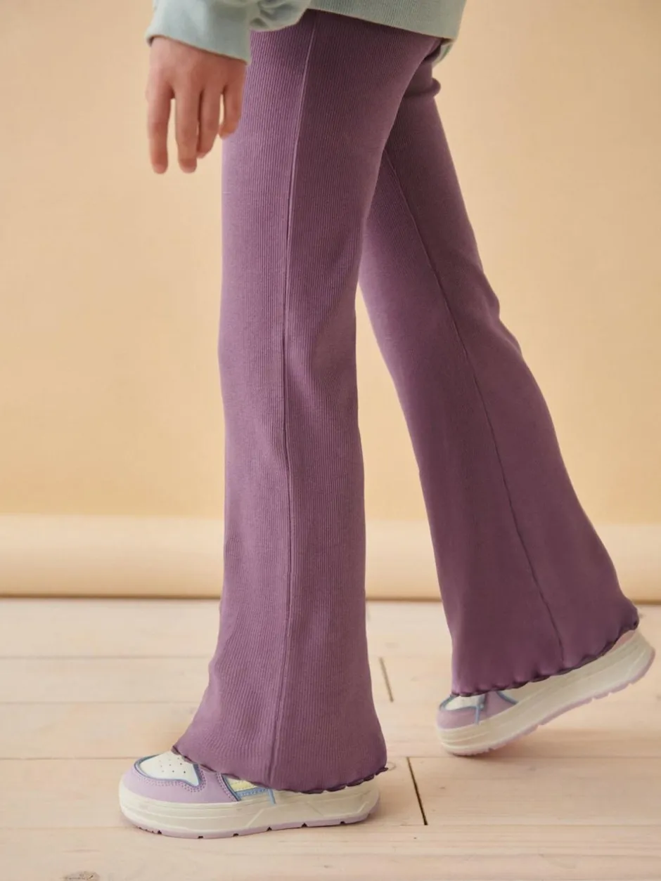 Next Purple 1 Pack Rib Flare Leggings (3-16yrs) Sale