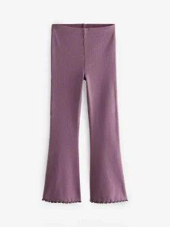 Next Purple 1 Pack Rib Flare Leggings (3-16yrs) Sale