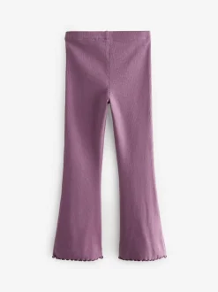 Next Purple 1 Pack Rib Flare Leggings (3-16yrs) Sale