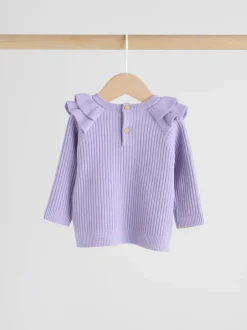 Next Purple Baby Knitted Jumper and Leggings Set 2 Piece (0mths-3yrs) Discount