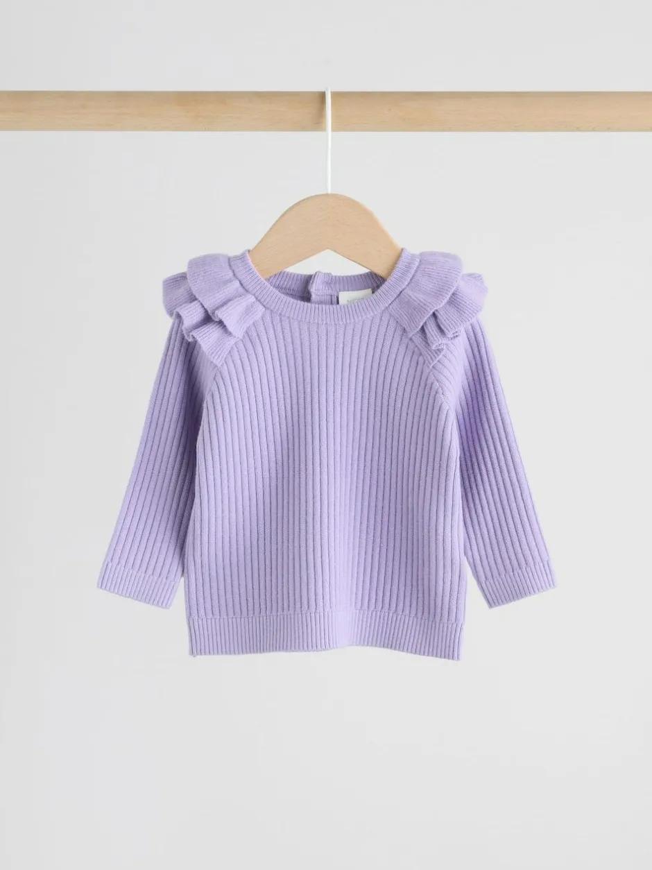 Next Purple Baby Knitted Jumper and Leggings Set 2 Piece (0mths-3yrs) Discount