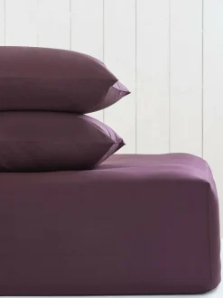 Next Purple Blackberry Cotton Rich Extra Deep Fitted Bed Sheet