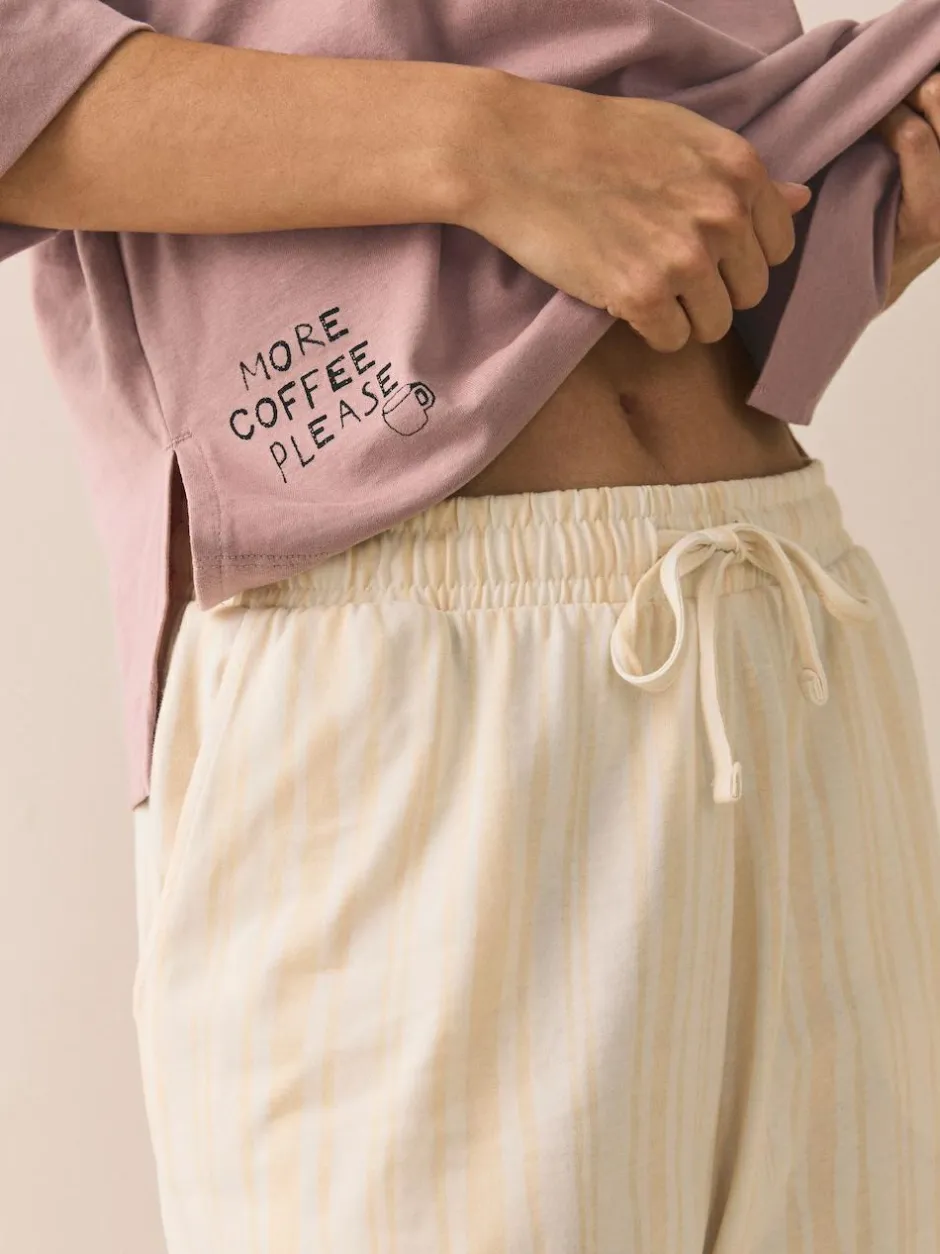 Next Purple Breakfast Short Sleeve Pyjamas
