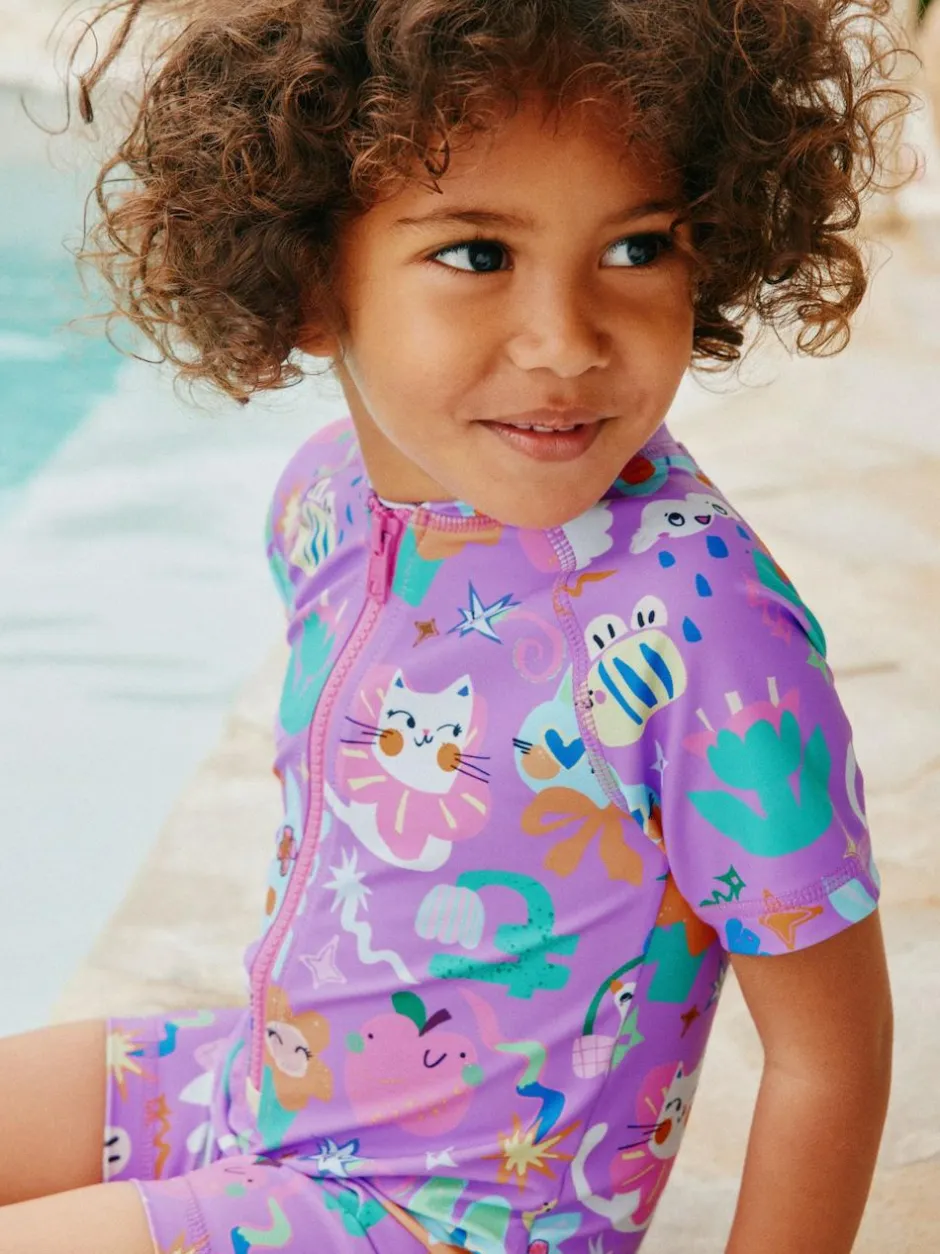 Next Purple Character Sunsafe Swimsuit (3mths-10yrs) Online