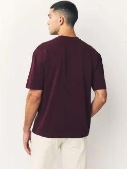Next Purple Fig Relaxed Fit Heavyweight T-Shirt