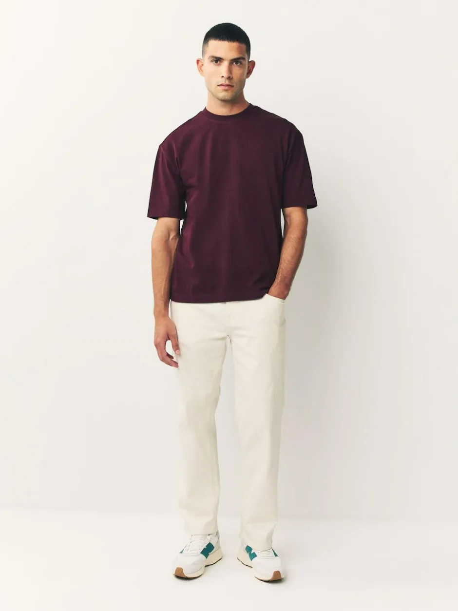 Next Purple Fig Relaxed Fit Heavyweight T-Shirt