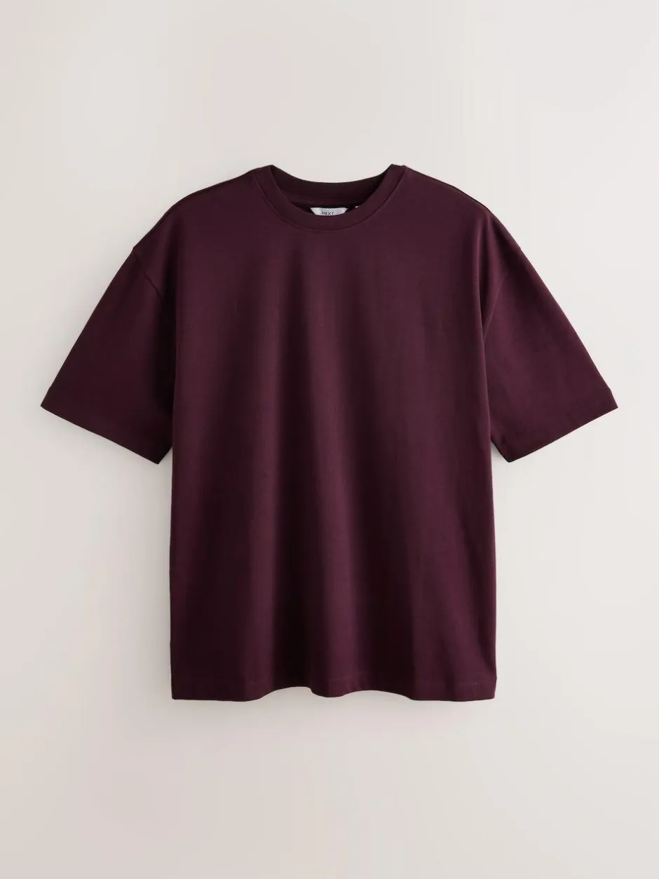 Next Purple Fig Relaxed Fit Heavyweight T-Shirt