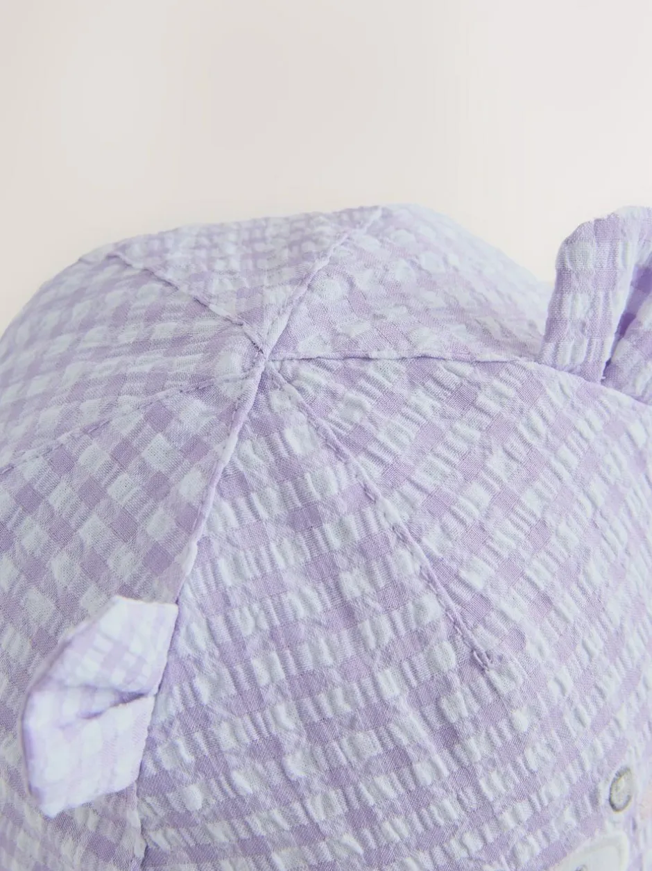 Next Purple Gingham Baby Embroidered Bear Legionnaire Hat (0mths-2yrs) Best