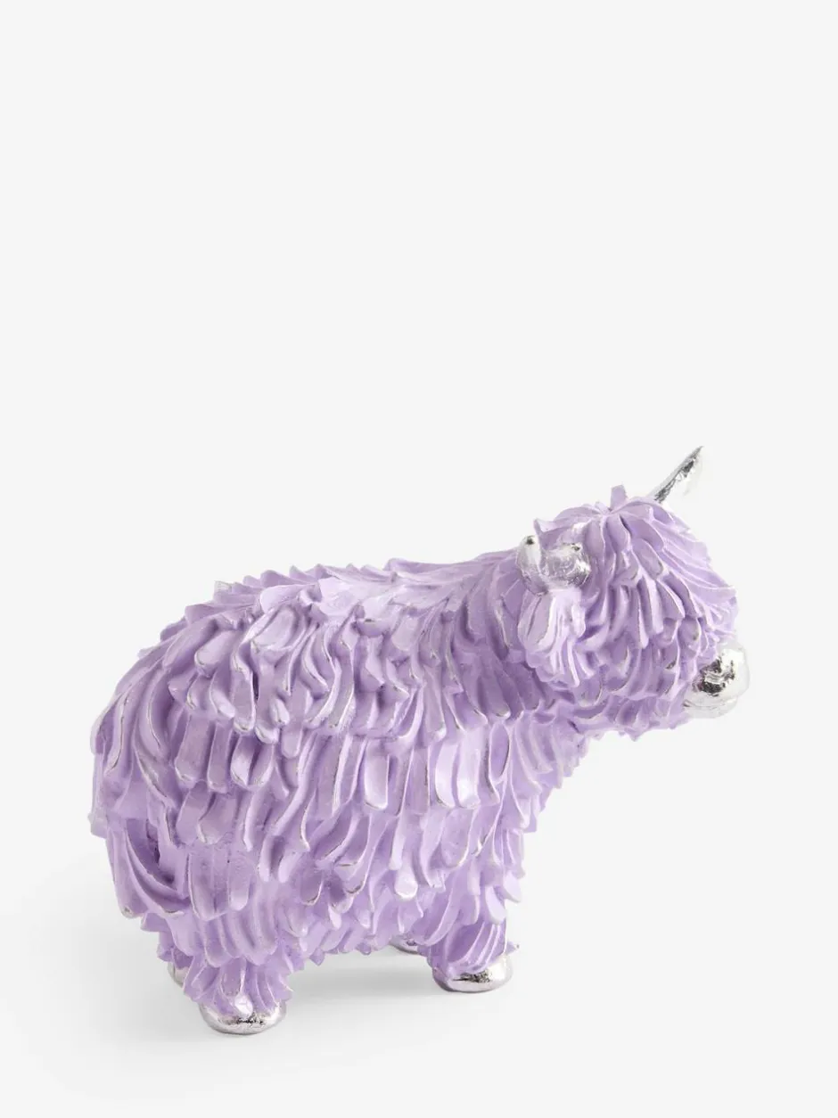 Next Purple Hamish The Highland Cow Small Ornament Outlet