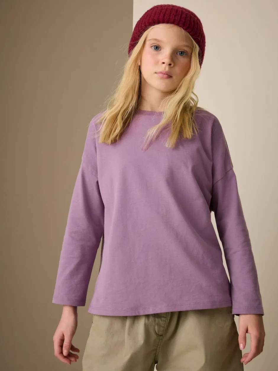 Next Long Sleeve Top (3-16yrs) Purple Discount