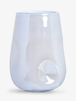 Next Purple Lustre Glass Hurricane Candle Holder Clearance
