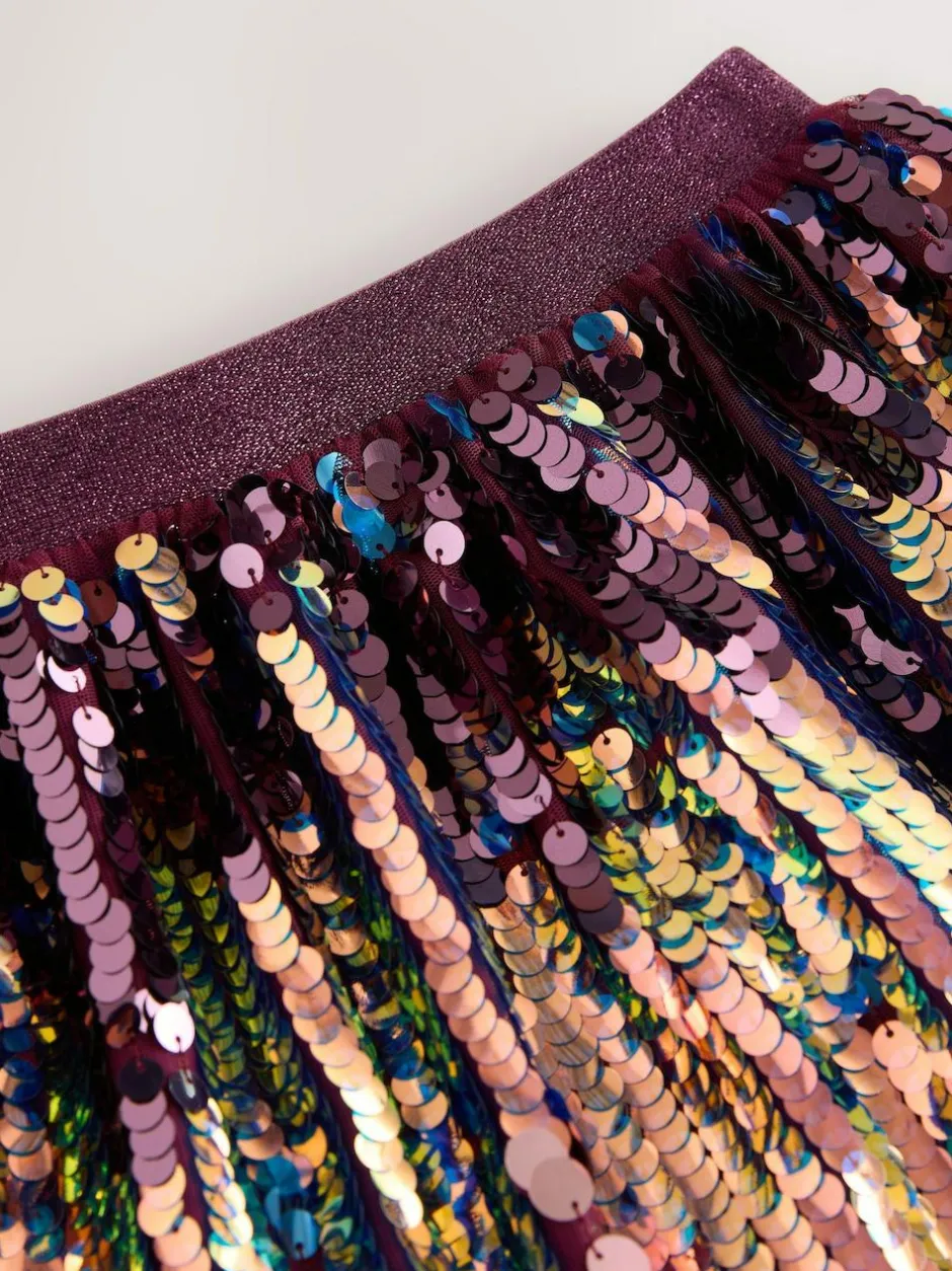 Next Purple Ombre Sequin Skirt (3-16yrs) Best