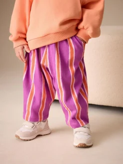 Next Purple Orange Stripe Barrel Leg Trousers (3mths-7yrs) Sale