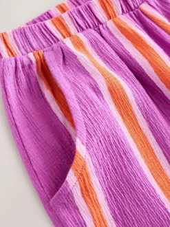 Next Purple Orange Stripe Barrel Leg Trousers (3mths-7yrs) Sale
