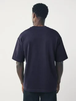 Next Purple Relaxed Fit Heavyweight T-Shirt Hot