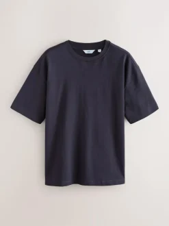 Next Purple Relaxed Fit Heavyweight T-Shirt Hot