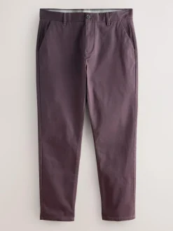 Next Purple Slim Fit Stretch Chinos Trousers Sale