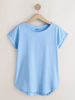 Next Cap Sleeve T-Shirts 5 Pack Purple/Blue/Butter Yellow/Pink/White Online
