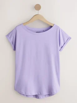 Next Cap Sleeve T-Shirts 5 Pack Purple/Blue/Butter Yellow/Pink/White Online