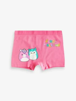 Next Purple/Green Squishmallow Short Briefs 5 Pack (5-14yrs) Clearance
