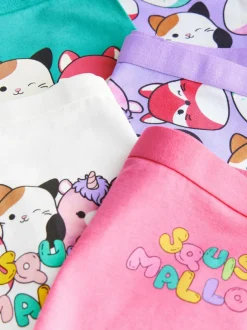 Next Purple/Green Squishmallow Short Briefs 5 Pack (5-14yrs) Clearance