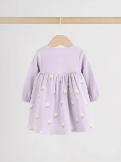 Next Purple/Pink Baby Woven Dress 2 Pack (0mths-3yrs) Clearance