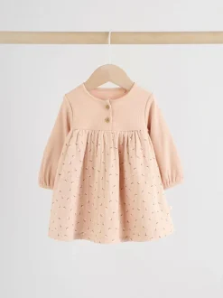 Next Purple/Pink Baby Woven Dress 2 Pack (0mths-3yrs) Clearance