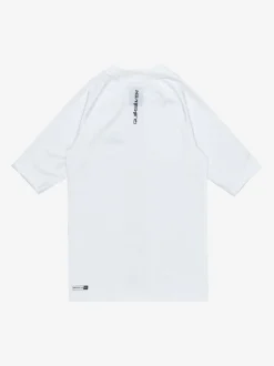 Quiksilver Youth Short Sleeve UPF50 Rash Vest White Sale