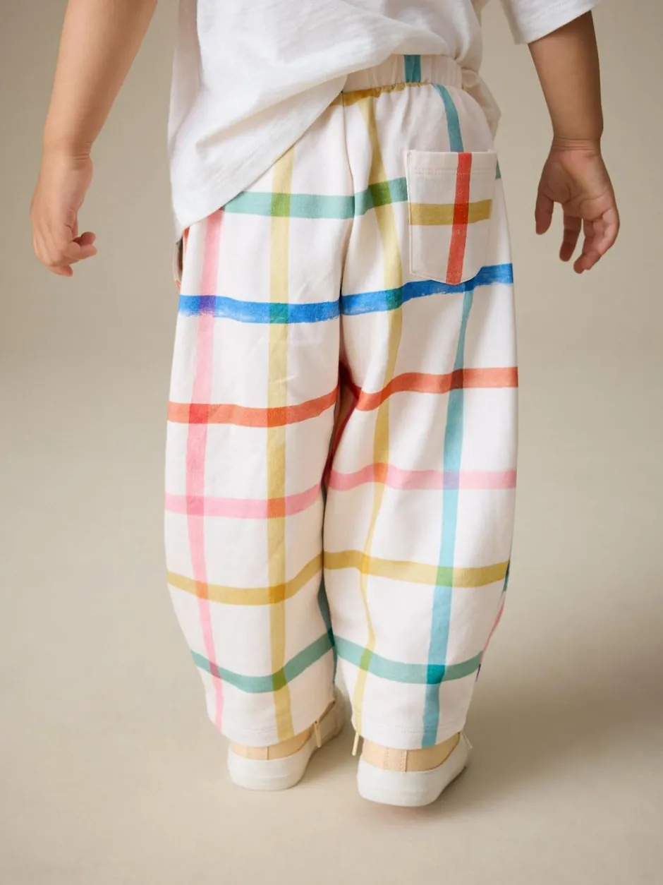 Next Rainbow Check Barrel Leg Trousers (3mths-7yrs) Discount