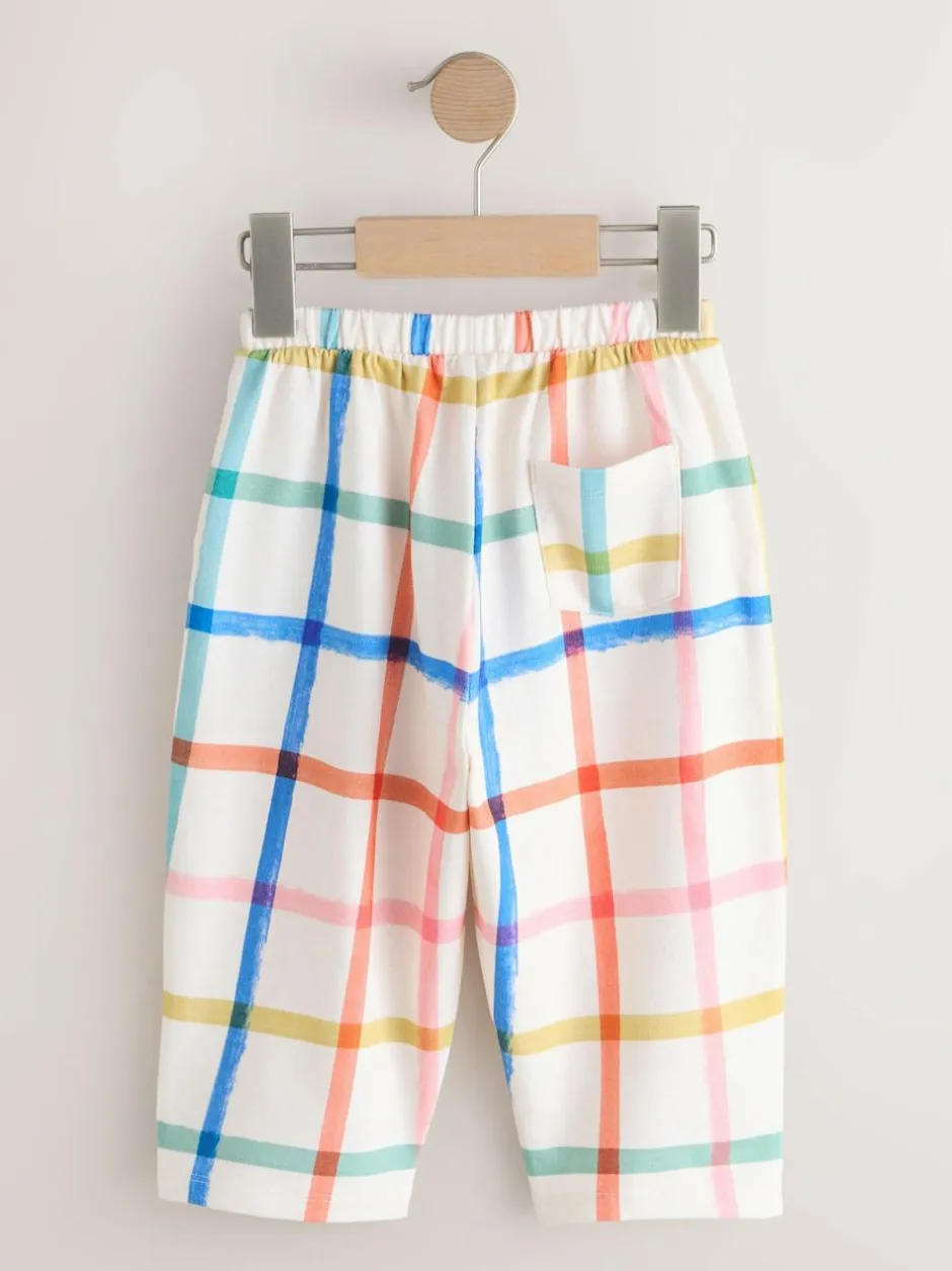Next Rainbow Check Barrel Leg Trousers (3mths-7yrs) Discount