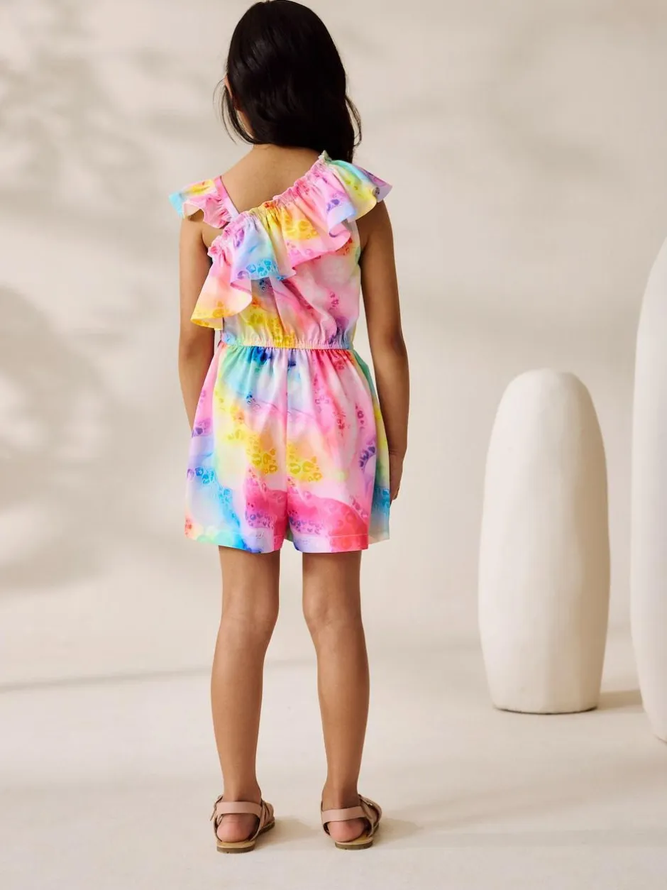 Next Frill Shoulder Playsuit (3-16yrs) Rainbow New