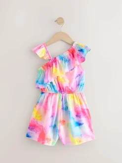 Next Frill Shoulder Playsuit (3-16yrs) Rainbow New