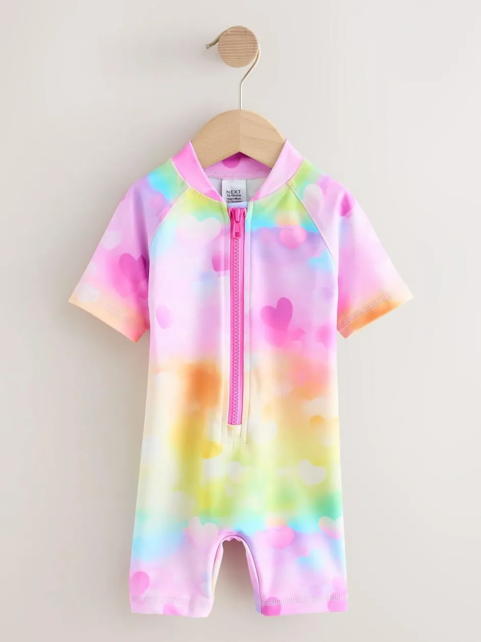 Next Rainbow Ombre Hearts Sunsafe Swimsuit (3mths-10yrs)