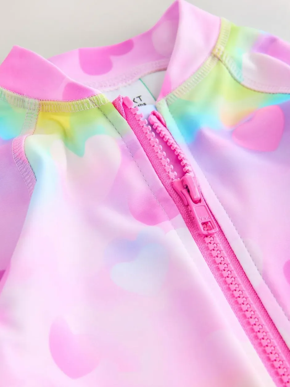 Next Rainbow Ombre Hearts Sunsafe Swimsuit (3mths-10yrs)