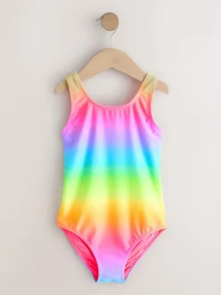 Next Scoop Neck Swimsuit (3-16yrs) Rainbow Ombre Outlet