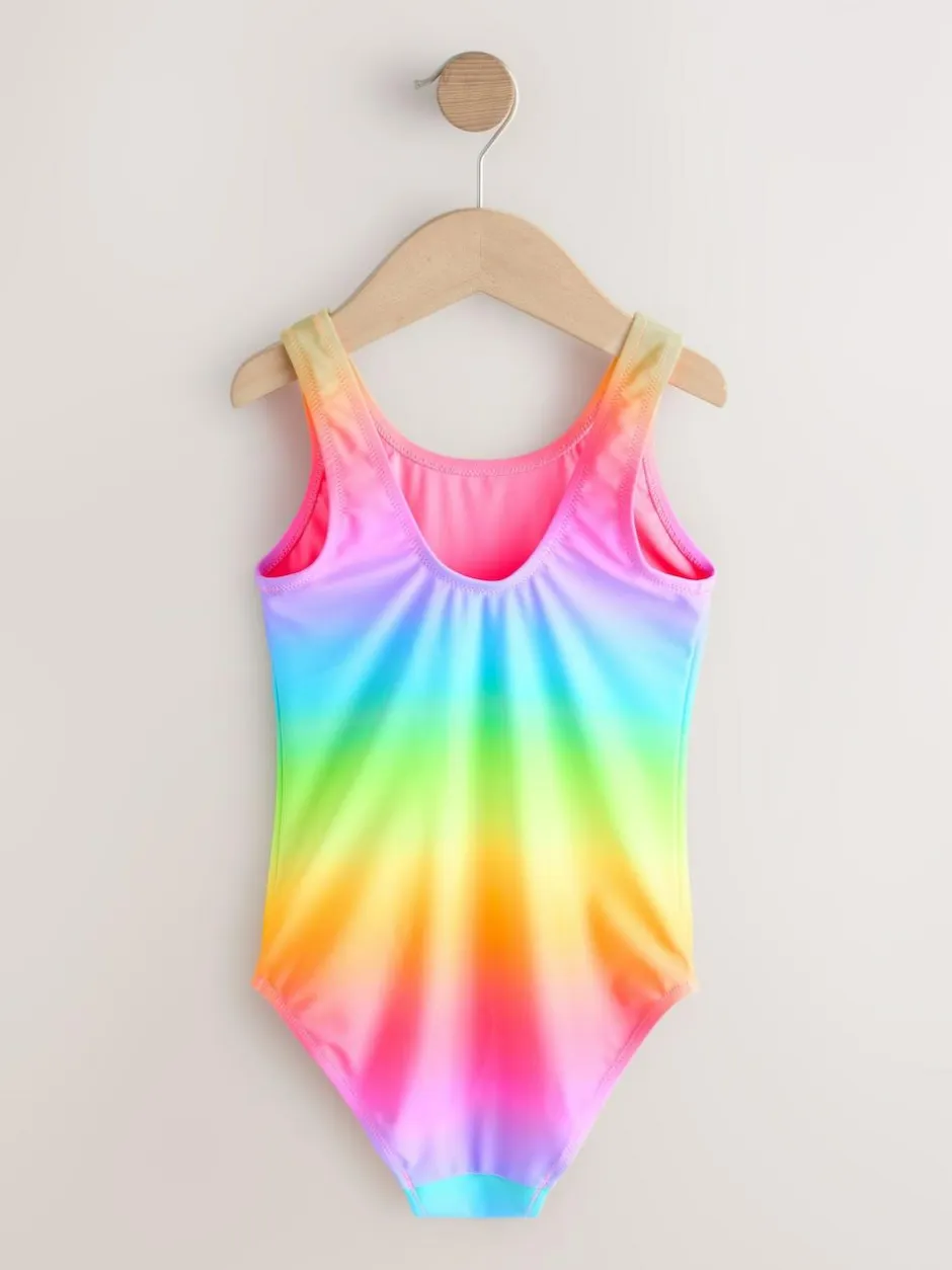 Next Scoop Neck Swimsuit (3-16yrs) Rainbow Ombre Outlet